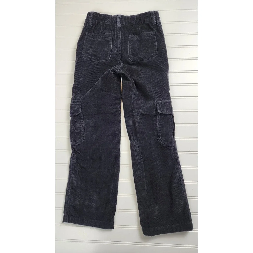 Gymboree Boys Corduroy Cargo Pants Black Slim‎ Fit Size 8